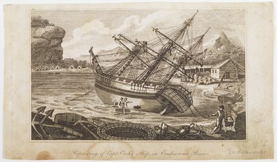 Repairing of Captain Cook